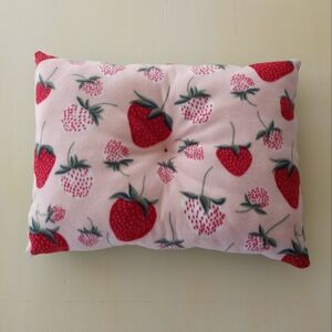 Plush Strawberry Cat Bed Dog Bed Pet Bed Handmade